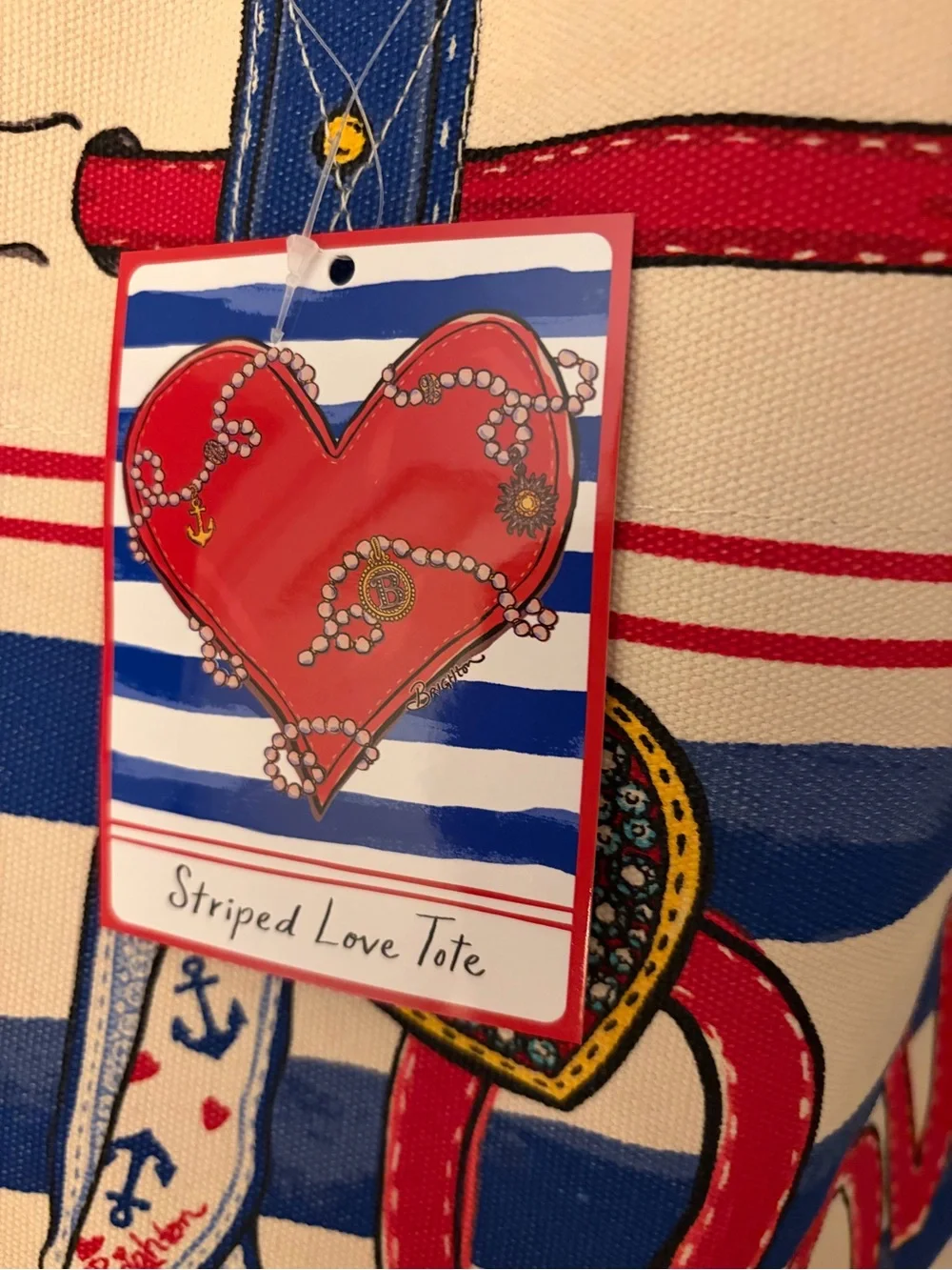 NWT Brighton Limited Edition Love Canvas Tote